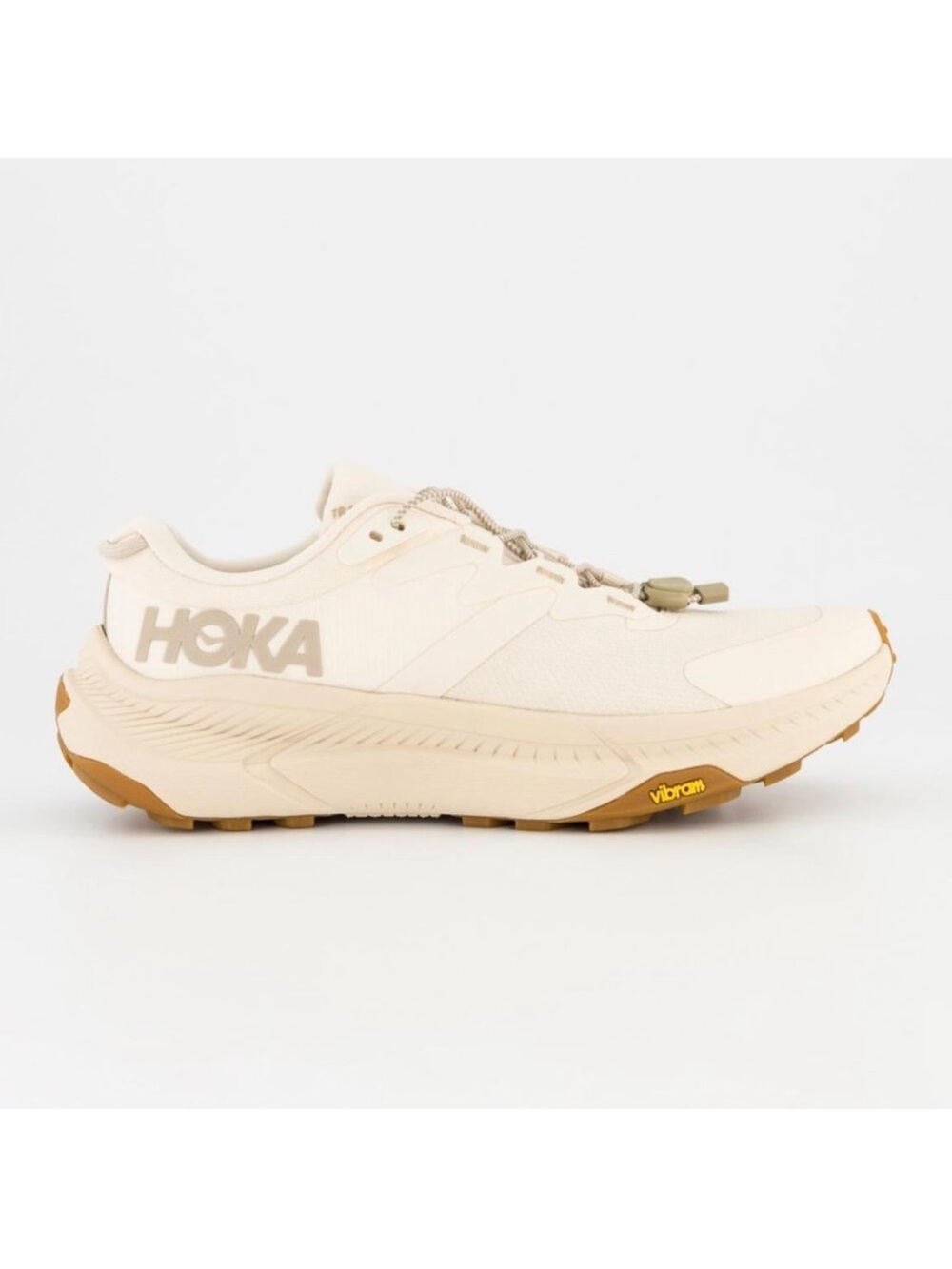 Hoka Cream Beige Transport  with Gum Outsole